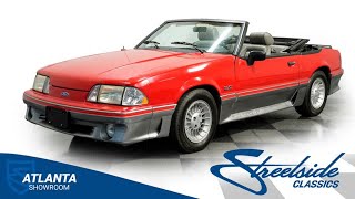 Video Thumbnail for 1989 Ford Mustang GT Convertible