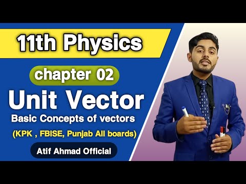 Unit Vector class 11 | 11th class physics chapter 2 | basic concepts of vector | urdu hindi