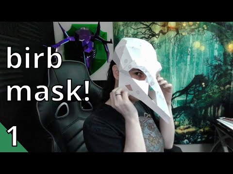 Let's make a mask! - Craft and Chill - Cosmic Crow Skull Mask Ep 1