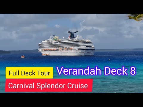Thumbnail for Carnival Splendor Cruise Verandah Deck 8 Full Deck Tour