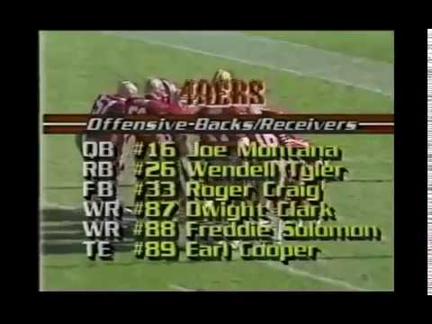 1984 week 10 Bengals at 49ers