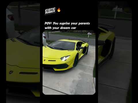 Surprising parents with dream car