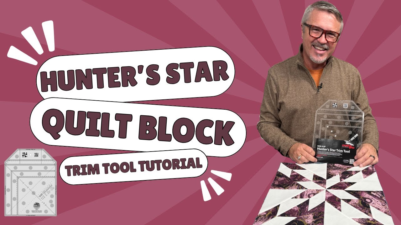 Hunters Star Quilt Block with Creative Grids