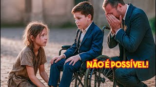 PARAR ANDAR NOVAMENTE, SÓ UM MILAGRE! DISSE O MÉDICO AO MILIONÁRIO, MAS UMA MENINA POBRE MUDOU TUDO!