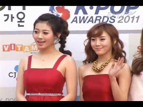 [SSTV] 120222 Secret & Girl's Day Red Carpet @ 1st Gaon Chart Awards