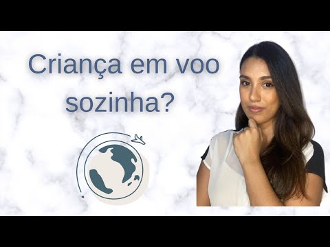 Menor desacompanhado em voo e como funciona