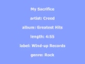 Creed-My Sacrifice 