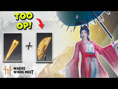 Meta Umbrella & Fan Build: Insane DPS & Heal | Where Winds Meet (Level 55) #wherewindsmeet #WWMCCPS1