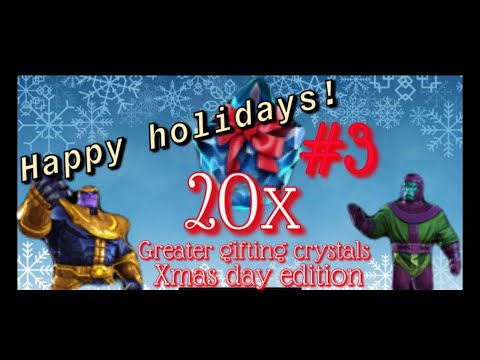 XMAS SPECIAL Opening - 20x Greater Gifting Crystals - MCOC