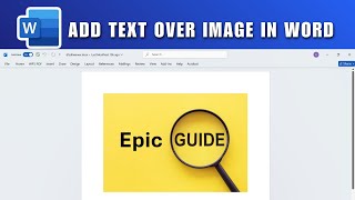 How to Add Text Over Image in Word 2026