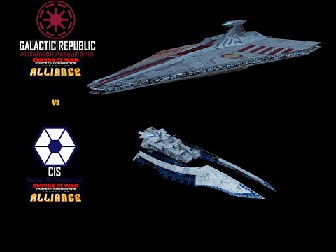 Star Wars: Acclamator Assault Ship vs Sabaoth Destroyer