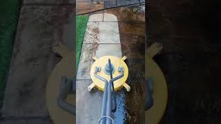 Pressure washing indian sandstone for a happy Droitwich customer