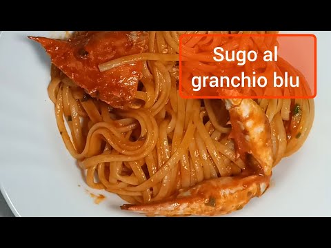 Linguine al granchio blu