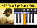 KGF Mass Bgm Piano Notes | Tamil Songs Piano Notes
