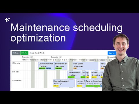 Maintenance scheduling optimization
