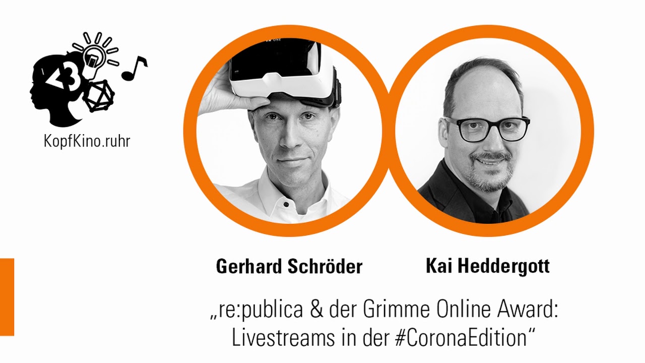re:publica & Grimme Online Award: Livestreams in der Corona-Edition — KopfKino Ep. 53