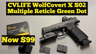 CVLIFE WolfCovert X S02 Full-Sized Multiple Reticle Green Dot