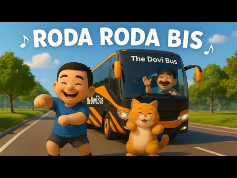 🎶 Roda-Roda Bis Berputar 🚍 Lagu Anak Lucu | Hisyam & Gembul Naik Bis