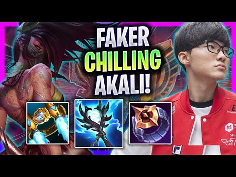 FAKER CHILLING WITH AKALI MID! - T1 Faker Plays Akali Mid vs Jayce! | Season 2024