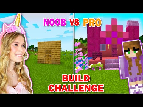 PRO Vs NOOB Build Challenge In Minecraft!
