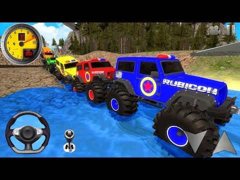 Police Monster Trucks Mega Ramp Extreme Racing - Impossible GT Car Stunts Driving - Android GamePlay