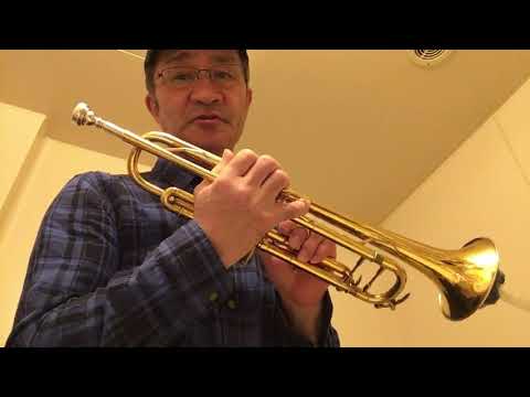 トランペット練習法High Note Trumpet Exercise#28ハイノートのエアーは水平方向に吹くべし‼️