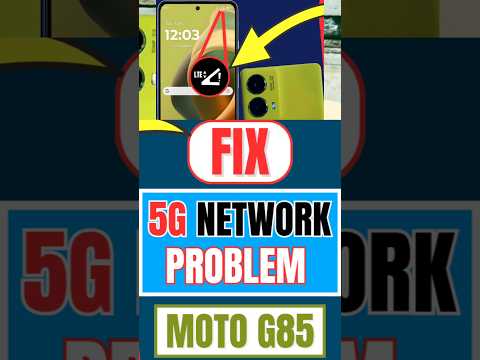 How to Fix 5G Network Problem On Motorola Moto G85 5G #motog85 #shorts #networkproblem