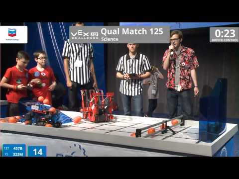 VEX Worlds 2016 - VEXIQ Middle School - Science - Qual 125 (457B 323M) 106