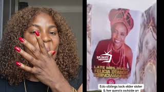 Download lagu Siblings locked out erde sis out their mother funeral hall mp3