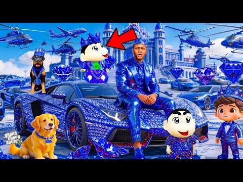Franklin And Shinchan Touch Anything Become Diamond & Gold in GTA 5 || SHINCHAN GTA 5 VIDEO
