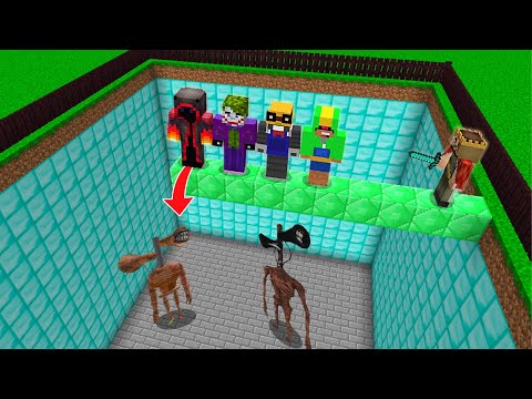 IF YOU DIE, YOU WILL FALL INTO THE SIREN HEAD PIT! 😱 - Minecraft