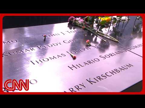 Live: 9/11 NYC commemoration & reflecting pool shot