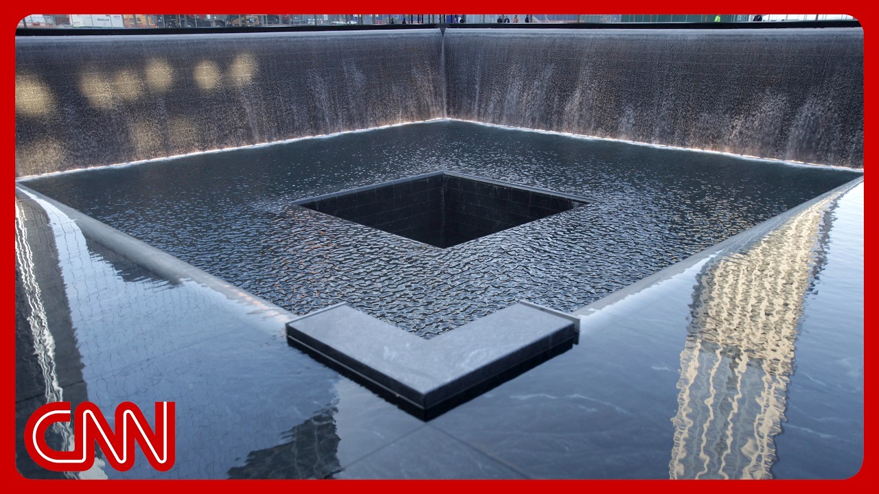 Live: 9/11 NYC commemoration & reflecting pool shot