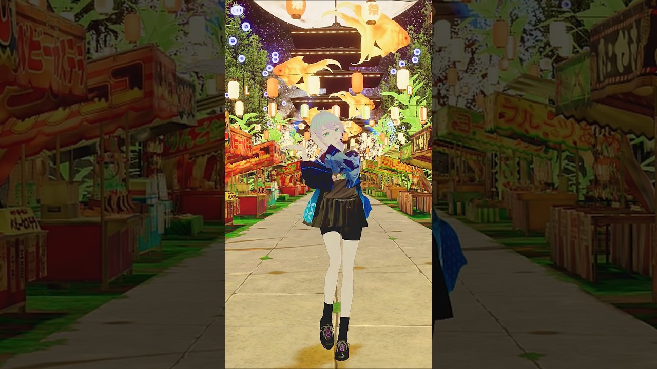【反転】#寝転ん盆踊り #踊ってみた #踊り方 💃 #shorts #vtuber #vrchat