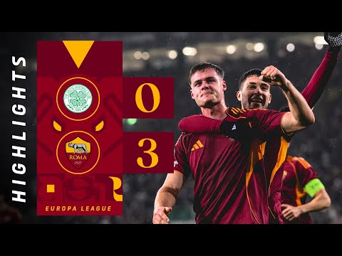 CELTIC 0-3 ROMA | EUROPA LEAGUE HIGHLIGHTS 2025-26