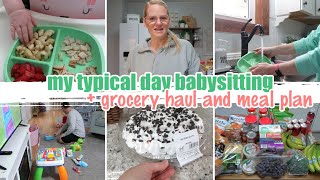 TYPICAL DAY BABYSITTING MY ONE YEAR OLD GRAND DAUGHTER + GROCERY HAUL AND 2 WEEK MEAL PLAN