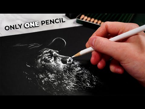Drawing a Portrait with ONLY 1 PENCIL