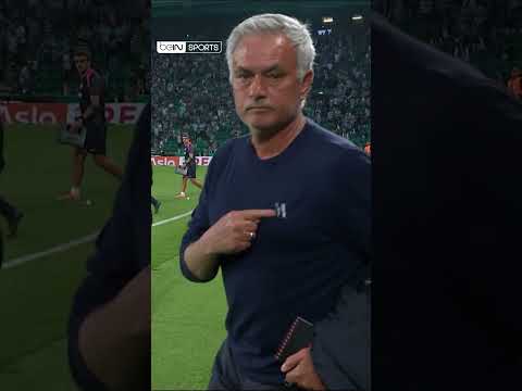 😅 La réaction de Mourinho à la fin du derby de Lisbonne !