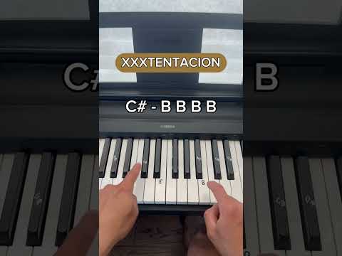 XXXTENTACION EASY Piano Tutorial #piano #pianototurial #viral #easypiano #easytutorial