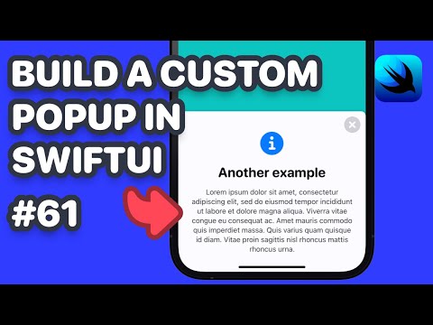 Build a Custom Popup in SwiftUI (SwiftUI Custom Modal Popup, SwiftUI Custom Card Popup) thumbnail