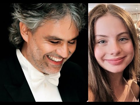 Mashup / Andrea Bocelli / Emanne Beasha / Singing "The Prayer" / Andrea aged 57, Emanne aged 13 /