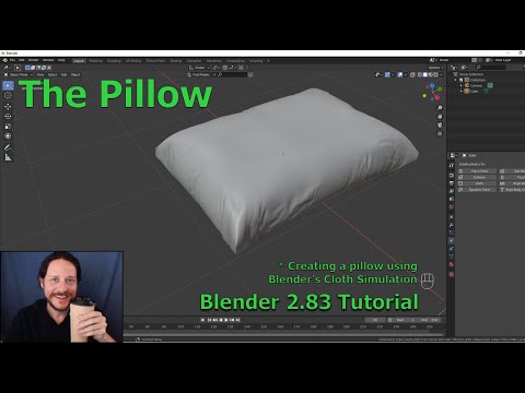 Blender 2.83 Tutorial - Creating a Pillow using Cloth Simulation