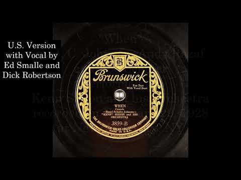 "When" 1928 Kenn Sesson & his Orchestra in Virtual Stereo HD