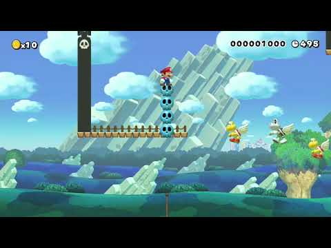 Automatic Mario by islam 🍄 Super Mario Maker ✹Wii U✹ #apt