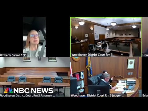 Judge scolds defendant for driving during virtual hearing