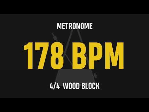178 BPM 4/4 - Best Metronome (Sound : Wood block)