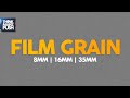 FILM GRAIN Overlay with SOUND EFFECT