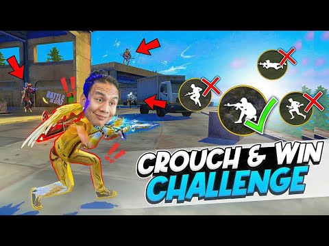 Only Crouch Kill & Booyah Challenge 🔥 I Can't Run & Jump 😬 Tonde Gamer - Free Fire Max