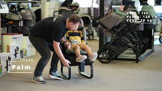 Thule Autosedačka Palm Black Instalace a usazení dítěte do autosedačky Thule Palm