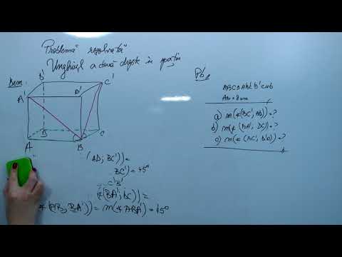 Unghiul a doua drepte in spatiu   problema rezolvata
